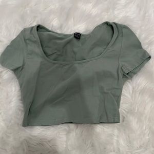 Light green Crop top